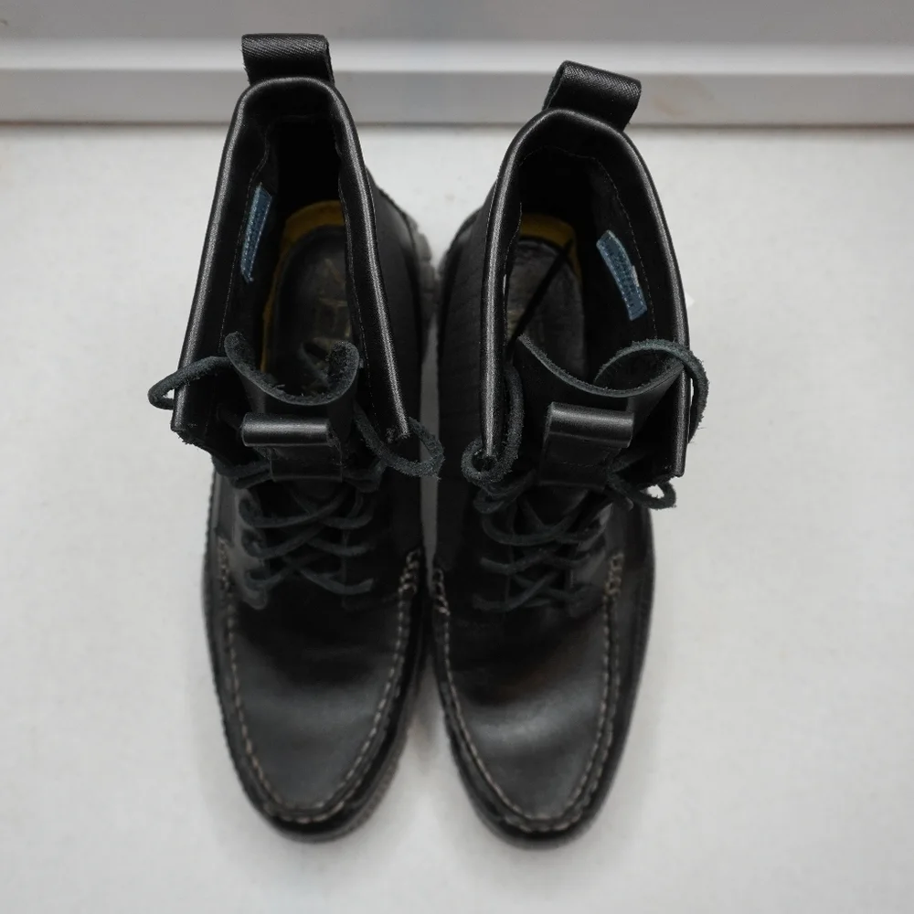 40) COLE HAAN GRAND.ØS Mountian Hardware Water Resistant Lace Dress Boots Sz. 10 - Picture 5 of 13